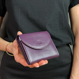 Кошелек кожаный DuDu серии Malaga | темно-фиолетовый - Dudubags фото 8