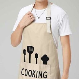 Фартук COOKING х/б с водоотталкивающей пропиткой. Цвета в ассортименте - Лен поволжья фото 3