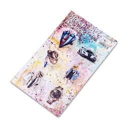 Цена за 10 шт. Наклейка для цветов и подарков Мужской стиль 16?9.5 см