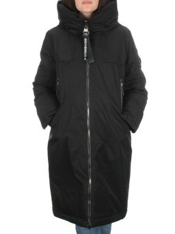 2316 BLACK Пальто зимнее женское (200 гр. холлофайбера) - Fashion фото 2