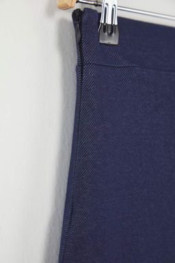 Trendyolmilla Lacivert K?sa/Mini Y?rtmacl? Esnek Orme Sort Etek TWOSS25ET00202 фото 8