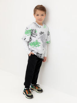 КР 400583/черный брюки для мал