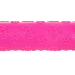 Цена за 3 шт. Скалка пластмассовая фигурная "Цветочки" 25*3см