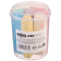 Мелки цветные, 7 цветов МИКС «Смешарики»