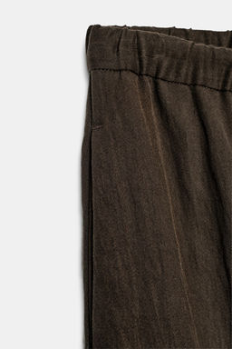 PANTAL?N BARREL ZW COLLECTION / Marr?n - Zara фото 3