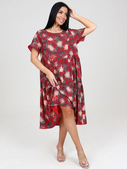 20 ПЛАТЬЕ ЖЕНСКОЕ (Красный) - А-дина фото 3