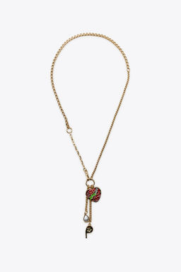 PACK OF 2 ENAMELLED SKULL NECKLACES - Zara фото 4