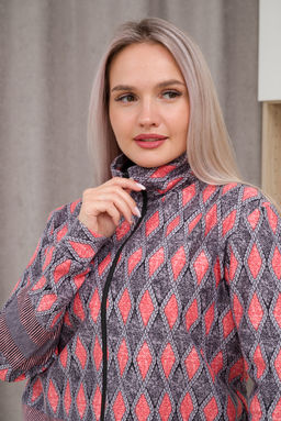 Кофта женская из футера 2-х нитка Снежана ромб - Амадэль фото 7