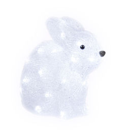 ULD-M2724-032/STA WHITE IP20 RABBIT Фигура светодиодная Кролик, 33*26см, 32 светодиода. Белый свет. Провод прозрачный. TM Uniel