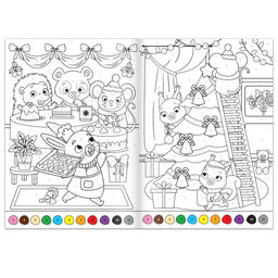 Раскраски набор Любимый Новый год, 4 шт по 16 стр., формат А4 - Буква-ленд фото 4