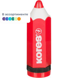 Точилка Kores Карандаш с контейнером, цвет ассорти 35811  фото 2