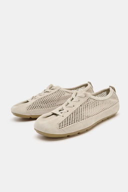 ZAPATILLA REJILLA TIRADOR / Blanco Crudo - Zara фото 4
