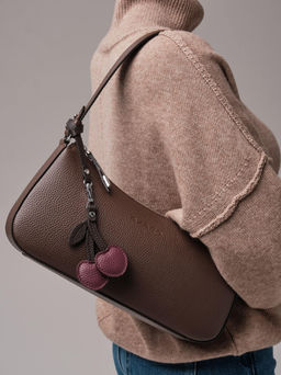 Сумка багет кросс-боди Azaro 31200 коричневый торф