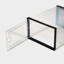 Коробка для хранения обуви с дверцей Доляна Large size, 2633,516,5 см, 2 шт  фото 5