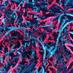 Наполнитель бумажный Фэнтези, микс, розовый, синий, голубой, 50 г - Simaland фото 2