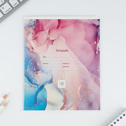 Цена за 13 шт. Тетрадь в клетку, 18 листов, А5, на скрепке, блок №1«Мрамор» МИКС