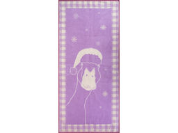 6с102.411ж1 Гусь (фиалка3) Полотенце махровое 67х150см