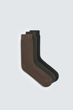 3-PACK OF CHECK SOCKS - Zara фото 2