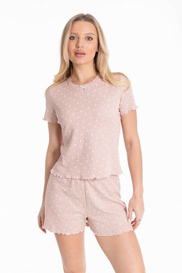 Пижама М325373пб пудровый/белый - Елена фото 2