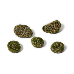 Мох искусственный, для декора, «Камни с мелкой каменной крошкой», набор 5 шт., коричневый, Greengo