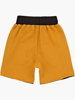 Шорты трикотажные 22-1649 чёрный/желтый - Mini maxi фото 13