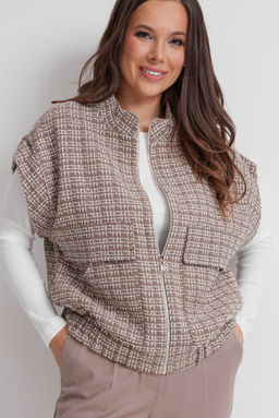 Костюм Magia mody 2624-Р коричневые тона+ молочный