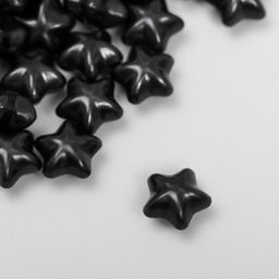 Сургуч в гранулах в пакете Звёздочки чёрный матовый 55 гр 12х8 см