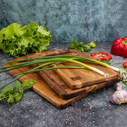 Доска разделочная из акации "TalleR" 33х24х1,5см, прямоугольная (Китай)