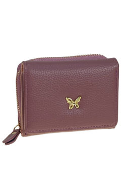 Женское портмоне из искусственной кожи, цвет сиреневый