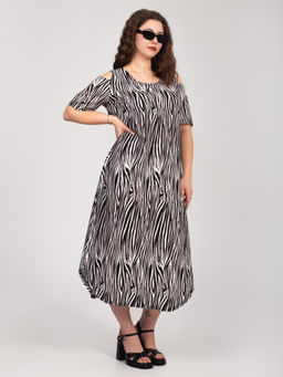 Платье женское кулирка "ВЛАДА" ЗЕБРА