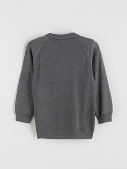 Bisiklet Yaka Uzun Kollu Erkek ?ocuk Triko Kazak