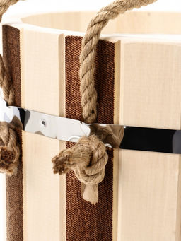 Ведро-запарник для бани и сауны «Термо», 10 л, деревянное, пластмассовая вставка