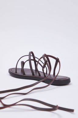 Trendyol Shoes Taba Bilekten Baglamal? Parmak Aras? Kad?n Sandalet TAKSS25SD00021 - Trendyolmilla фото 20