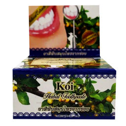 Травяная зубная отбеливающая паста с кои Rochjana, Таиланд, 30 г Акция