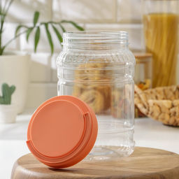 Цена за 2 шт. Банка для хранения сыпучих продуктов Альтернатива, 2 л, пластик, МИКС