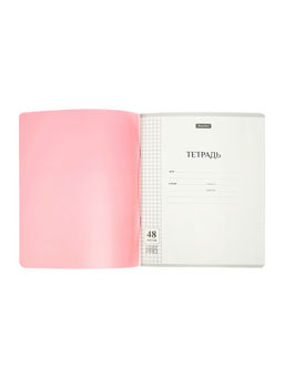 Комплект 12 тетрадей, 48 листов, клетка, 60гр, 12 цветов, пластиковая обложка