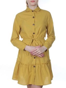 806 Платье хлопковое с рюшами Fashion
