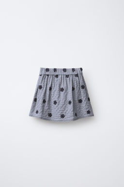 EMBROIDERED TEXTURED SKIRT - Zara фото 2