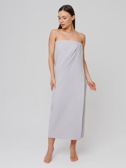 Однотонное вафельное полотенце Ромбы серый ПВ-11 (20) 70х140