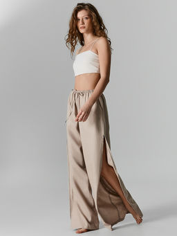 Брюки домашние женские с боковыми высокими разрезами - Mark formelle фото 4