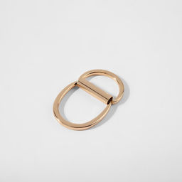 Цена за 2 шт. Полукольцо для сумок двойное, d = 20 мм, толщина - 1 мм, 2 шт, цвет золотой - Арт узор фото 2