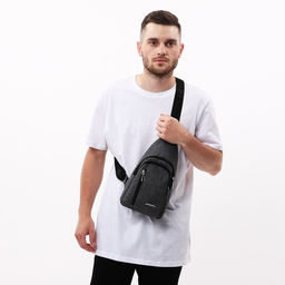 Сумка слинг мужская из текстиля, цвет серый - Simaland фото 7