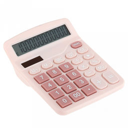 Калькулятор настольный 12х14,8х4,7см, 12 разрядов, два типа питания, цвет - розовый, в цветной коробке (Китай) Калькулятор настольный 12х14,8х4,7см, 12 разрядов, два типа питания, цвет - розовый, в цветной коробке (Китай)