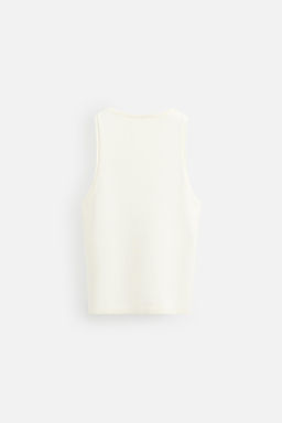 TEXTURED KNIT TANK TOP - Zara фото 8