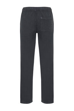 TRENDYOL MAN Premium Gri %100 Keten Straight Fit Lastikli Beli Baglamal? Pantolon TMNSS24PL00018 - Trendyolmilla фото 8