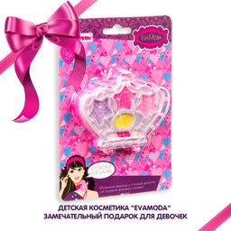 Набор детской декорат. косметики Bondibon Eva Moda, CRD 12,6х17,2 см, корона с тенями для век (4 отт  фото 8