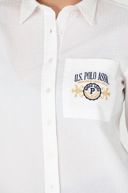 U. S. Polo Assn Женская белая рубашка с длинным рукавом - U.s. polo assn фото 21