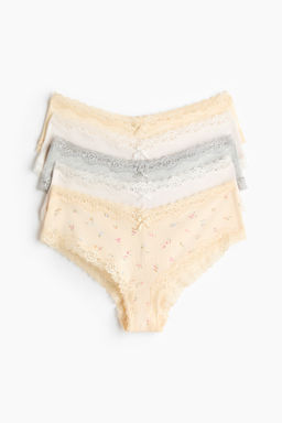 Pack de 5 bragas hipster de algod?n y encaje - H&m фото 2
