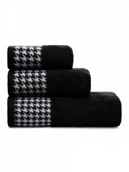 Полотенце для тела 70x130 черный махровая ткань