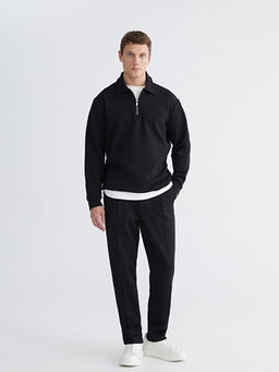 Polo Yaka Erkek Sweatshirt